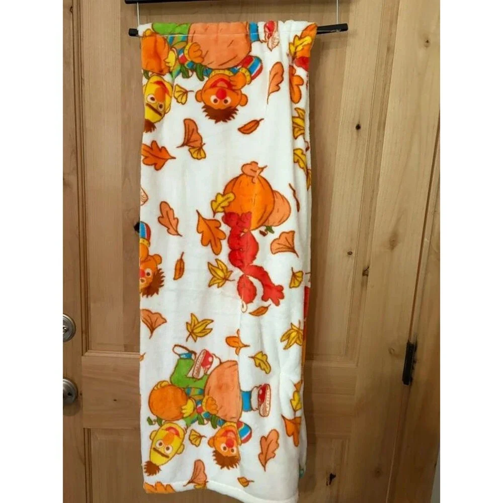 Sesame Street Fall Plush Throw Blanket Elmo & Friends 50